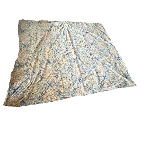 King Size Pottery Barn Izzy Medallion Organic Cotton Duvet - Picture 3 of 3